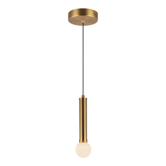 Arden LED Pendant in Brushed Gold/Opal Glass (452|PD612109BGOP-UNV)