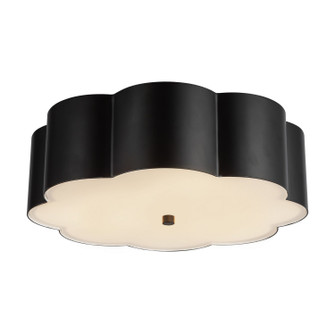 Blossom Three Light Flush Mount in Matte Black (452|FM603314MB)