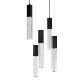 Cinema LED Pendant in Black (281|PD-30805R-BK)