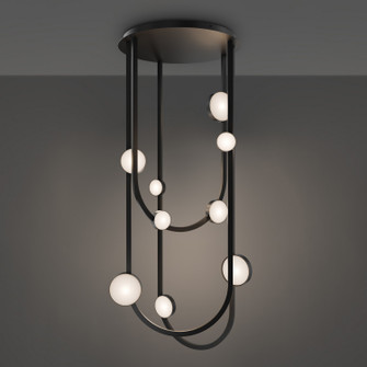 Tableau LED Flush Mount in Black (281|FM-42551-30-BK)