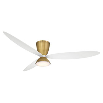 Hourglass 58''Ceiling Fan in Legacy Brass (15|F468L-LBR/WHF)