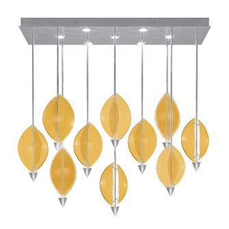 Embark LED Pendant in Silver Leaf/Amber (48|100056-42)