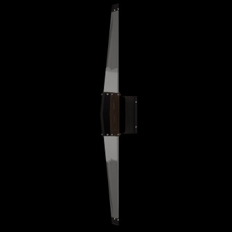 Blade LED Wall Sconce in Black/Dark Walnut (48|100049-1)