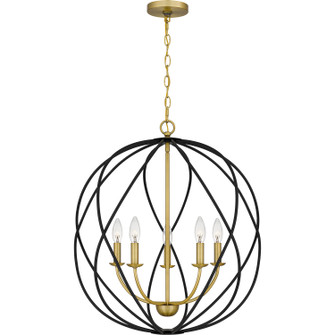 Bryn Five Light Pendant in Aged Brass (10|BYN2824AB)