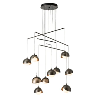 Brooklyn Brooklyn 10-Light Double Shade Mobile Pendant in Sterling (39|131155-SKT-STND-85-86-GG0711)