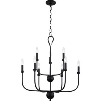 Blanche Nine Light Chandelier in Matte Black (10|BLA5027MBK)