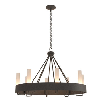 Banded Eight Light Chandelier in Natural Iron (39|105040-SKT-20-FD0611)