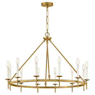 Copley LED Chandelier in Lacquered Brass (13|47476LCB)