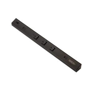 Power Strip in Black (303|ATOM-120V-24-BK)