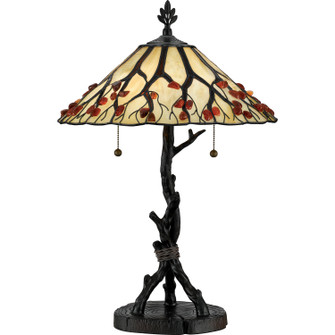 Whispering Wood Two Light Table Lamp in Valiant Bronze (10|AG711TVA)