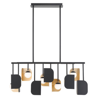 Cornice LED Linear Chandelier in Gold-Black Mix (40|49037-012)