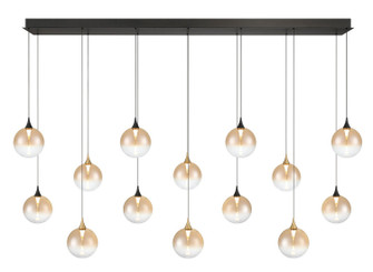 Iissa LED Linear Chandelier in Gold-Black Mix (40|48940-030)