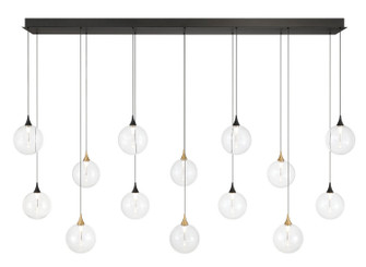 Iissa LED Linear Chandelier in Gold-Black Mix (40|48940-016)