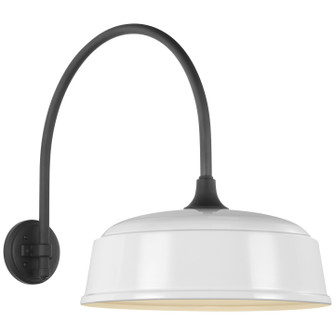 Academy Barn Light LED Barn Light in Matte Black (268|TOB 2815MBK/S7-WHT)