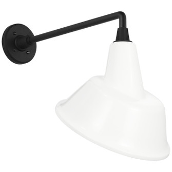 Academy Barn Light LED Barn Light in Matte Black (268|TOB 2812MBK/S3-WHT)