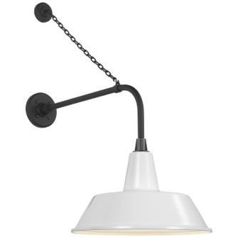 Academy Barn Light LED Barn Light in Matte Black (268|TOB 2810MBK/S2-WHT)
