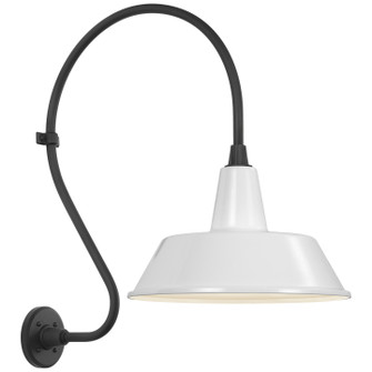 Academy Barn Light LED Barn Light in Matte Black (268|TOB 2805MBK/S2-WHT)