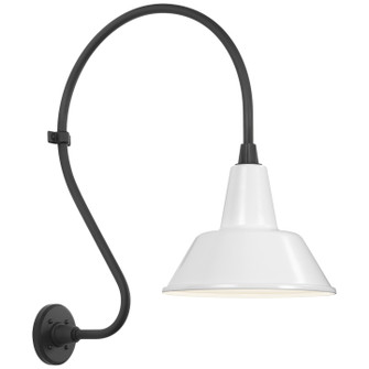 Academy Barn Light LED Barn Light in Matte Black (268|TOB 2805MBK/S1-WHT)