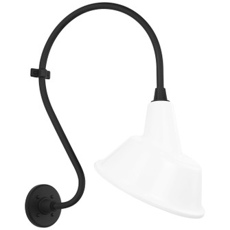 Academy Barn Light LED Barn Light in Matte Black (268|TOB 2804MBK/S3-WHT)