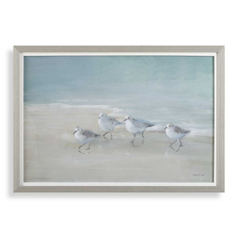 Tranquil Shorebirds On The Sand Framed Print in Light Gray Wood (52|32427) Tranquil Shorebirds On The Sand Framed Print in Light Gray Wood (52|32427)