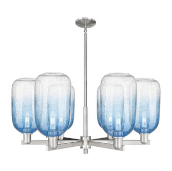 Arcadia Six Light Chandelier in Satin Nickel (405|716-6CR-SN-G482-7SB)