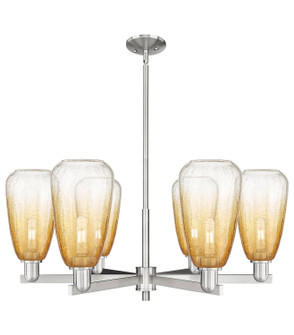 Arcadia Six Light Chandelier in Satin Nickel (405|716-6CR-SN-G480-6AM)