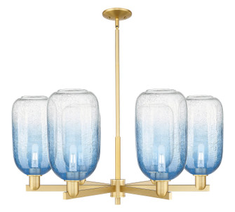 Arcadia Six Light Chandelier in Satin Gold (405|716-6CR-SG-G482-7SB)