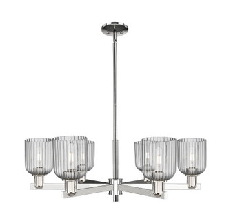 Arcadia Six Light Chandelier in Polished Nickel (405|716-6CR-PN-G559-5SM)