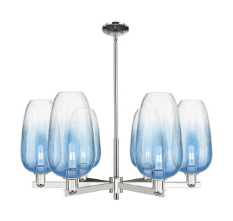 Arcadia Six Light Chandelier in Polished Nickel (405|716-6CR-PN-G484-7SB)
