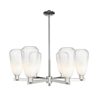 Arcadia Six Light Chandelier in Polished Nickel (405|716-6CR-PN-G480-6OP)