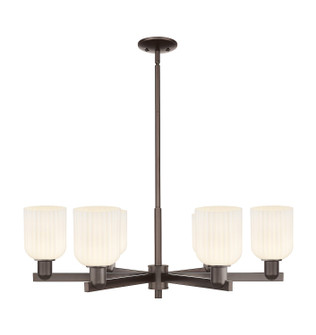 Arcadia Six Light Chandelier in Oil Rubbed Bronze (405|716-6CR-OB-G559-5GWH)