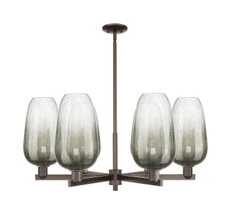 Arcadia Six Light Chandelier in Oil Rubbed Bronze (405|716-6CR-OB-G484-7SL)
