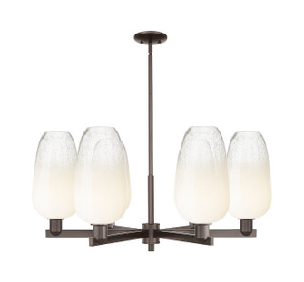 Arcadia Six Light Chandelier in Oil Rubbed Bronze (405|716-6CR-OB-G484-7OP)