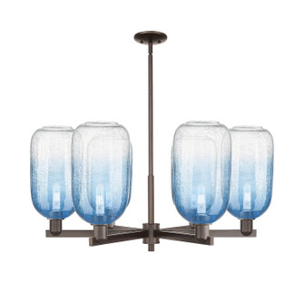 Arcadia Six Light Chandelier in Oil Rubbed Bronze (405|716-6CR-OB-G482-7SB)