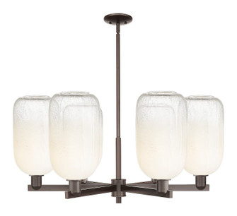 Arcadia Six Light Chandelier in Oil Rubbed Bronze (405|716-6CR-OB-G482-7OP)