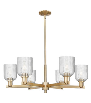 Arcadia Six Light Chandelier in Champagne Bronze (405|716-6CR-CB-G559-5SDY)