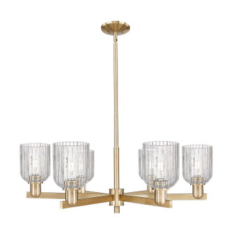 Arcadia Six Light Chandelier in Champagne Bronze (405|716-6CR-CB-G559-5CL)