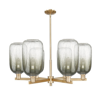 Arcadia Six Light Chandelier in Champagne Bronze (405|716-6CR-CB-G482-7SL)