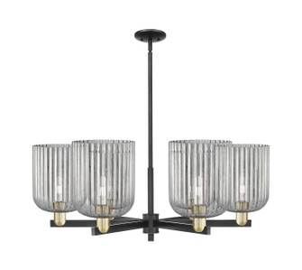 Arcadia Six Light Chandelier in Black Antique Brass (405|716-6CR-BAB-G559-8SM)