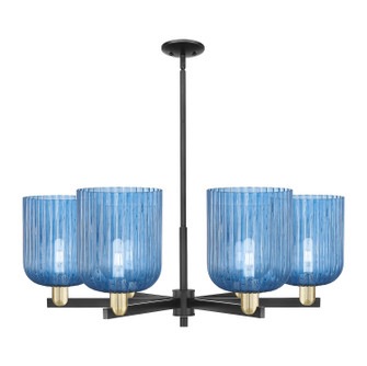 Arcadia Six Light Chandelier in Black Antique Brass (405|716-6CR-BAB-G559-8BL)