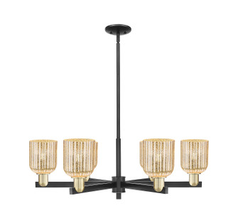 Arcadia Six Light Chandelier in Black Antique Brass (405|716-6CR-BAB-G559-5ME)
