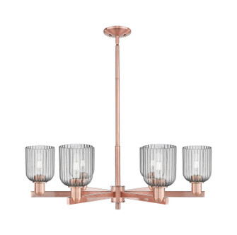Arcadia Six Light Chandelier in Antique Copper (405|716-6CR-AC-G559-5SM)
