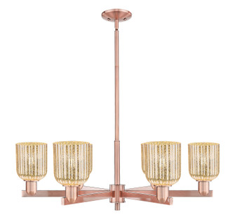 Arcadia Six Light Chandelier in Antique Copper (405|716-6CR-AC-G559-5ME)