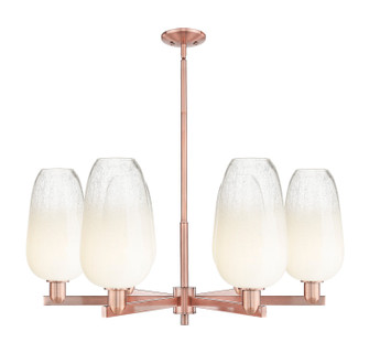 Arcadia Six Light Chandelier in Antique Copper (405|716-6CR-AC-G484-7OP)