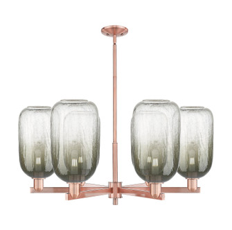 Arcadia Six Light Chandelier in Antique Copper (405|716-6CR-AC-G482-7SL)