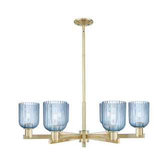 Arcadia Six Light Chandelier in Antique Brass (405|716-6CR-AB-G559-5BL)