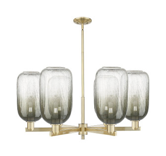 Arcadia Six Light Chandelier in Antique Brass (405|716-6CR-AB-G482-7SL)