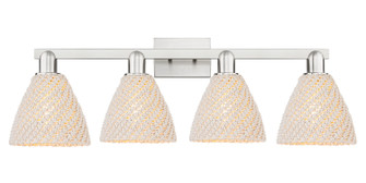 Arcadia Four Light Bath Vanity in Brushed Satin Nickel (405|716-4W-SN-NBD-75-NAT)