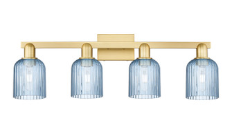 Arcadia Four Light Bath Vanity in Satin Gold (405|716-4W-SG-G559-5BL)