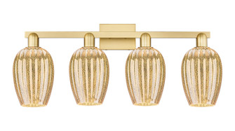 Arcadia Four Light Bath Vanity in Satin Gold (405|716-4W-SG-G457-6ME)